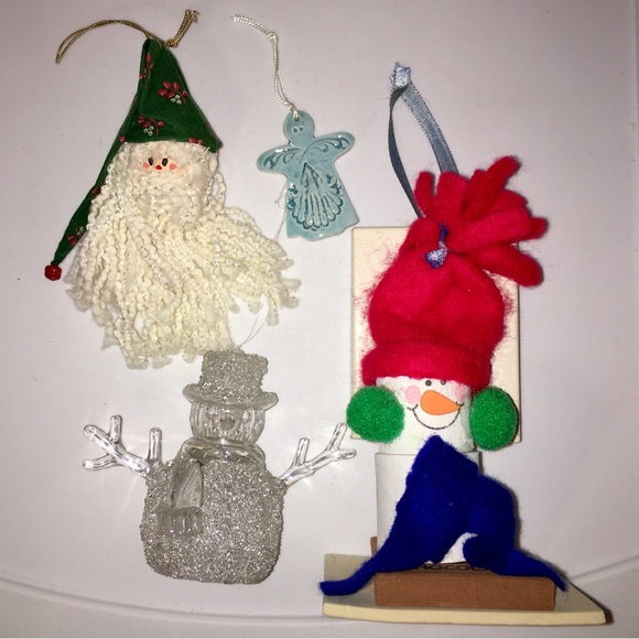 Snowman Ornament with Extra Long Hat: Christmas Unique Eclectic Gift Present - Picture 7 of 12